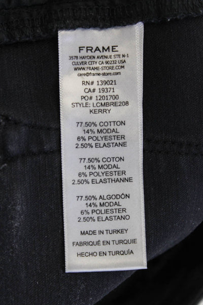 Frame Women Cropped Ankle Jeans Black Size 25