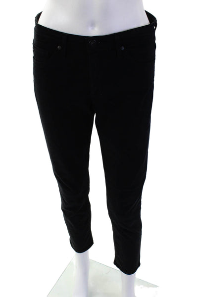 Adriano Goldschmied Women Ankle Cropped Black Pants Size 4