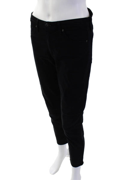 Adriano Goldschmied Women Ankle Cropped Black Pants Size 4