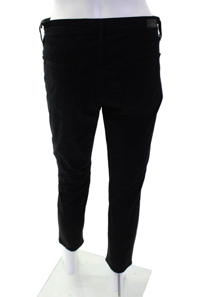 Adriano Goldschmied Women Ankle Cropped Black Pants Size 4