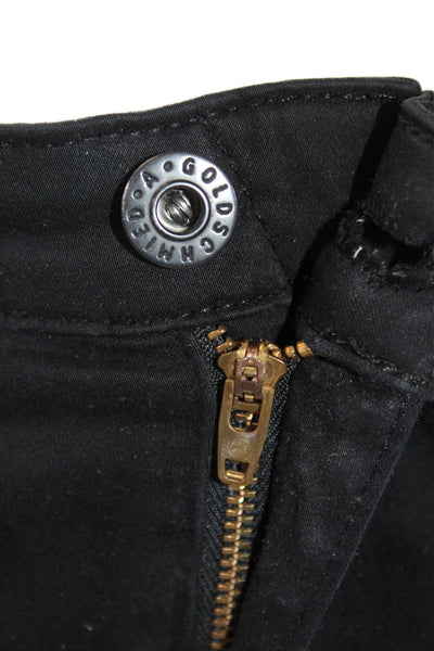 Adriano Goldschmied Women Ankle Cropped Black Pants Size 4