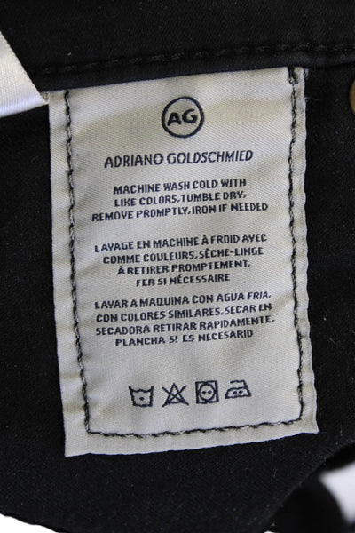 Adriano Goldschmied Women Ankle Cropped Black Pants Size 4