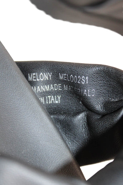 Steve Madden Womens Vegan Leather Slide On Sandals Black Size 37 7