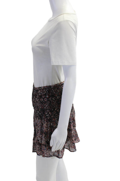 Ulla Johnson, Women Flared Mini Silk Floral Skirt Size 6