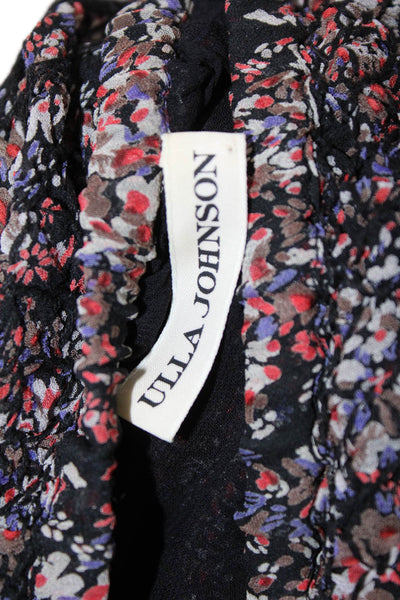 Ulla Johnson, Women Flared Mini Silk Floral Skirt Size 6