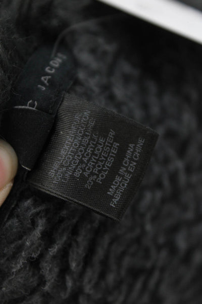 Marc By Marc Jacobs Women Bomber Jacket Black 70/30 Wool-Poly Size M