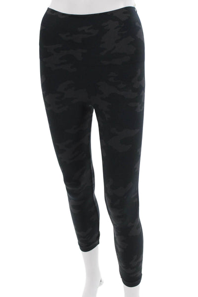 Spanx Women Black Camo Ankle Jeggings Size S