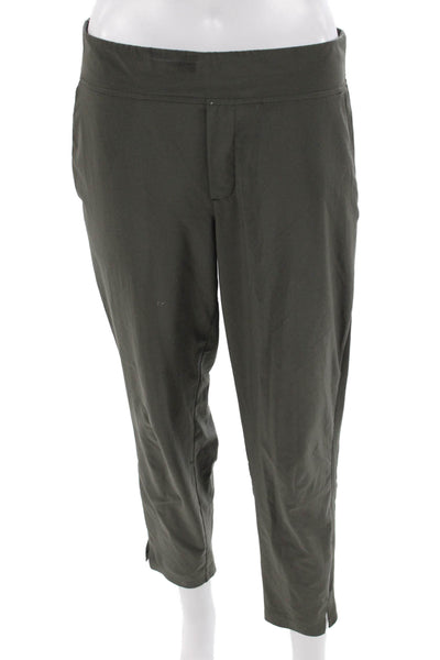 Athleta Women Cropped Ankle Pants Green Size 6P