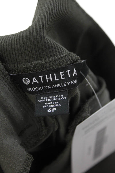 Athleta Women Cropped Ankle Pants Green Size 6P