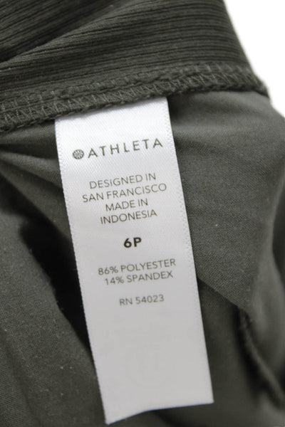 Athleta Women Cropped Ankle Pants Green Size 6P
