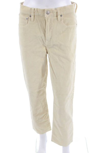 J Crew Unisex Beige Cropped Ankle Pants Size 28