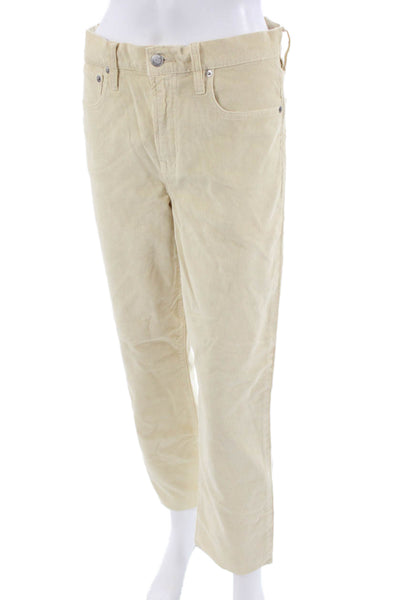 J Crew Unisex Beige Cropped Ankle Pants Size 28