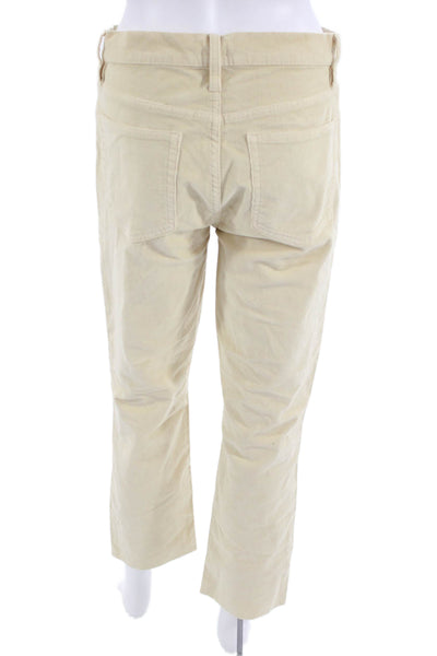 J Crew Unisex Beige Cropped Ankle Pants Size 28