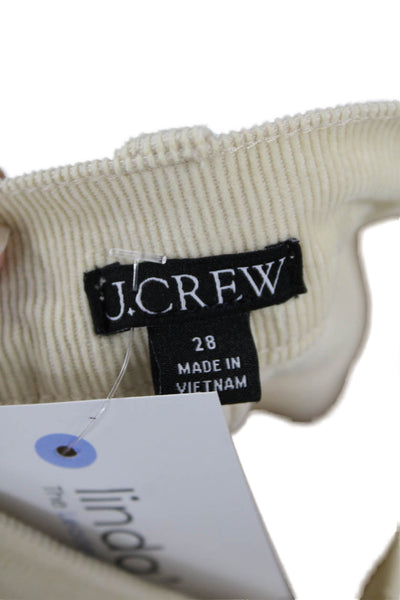 J Crew Unisex Beige Cropped Ankle Pants Size 28