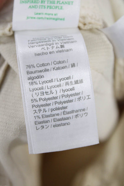 J Crew Unisex Beige Cropped Ankle Pants Size 28
