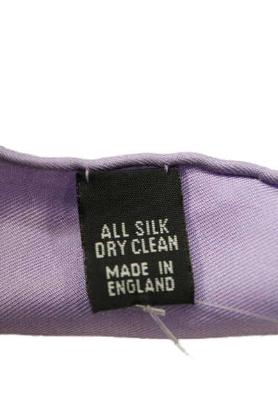 Neiman Marcus Mens Silk basic Pocket Square Light Purple 16" x 16"