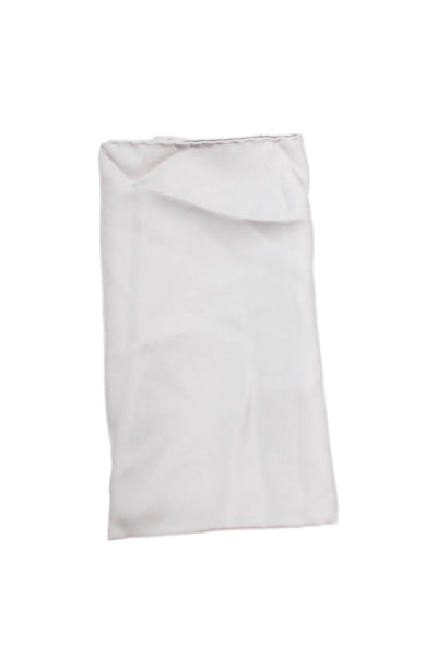 Neiman Marcus Mens Silk basic Pocket Square Light Gray 17" x 17"