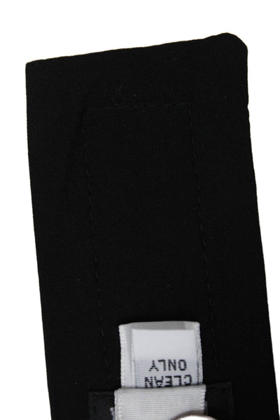 Mr. Knight Mens Silk Pleated Detail Elastic Cummerbund Belt Black 40"