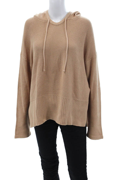 T Alexander Wang Women Pullover Hoodie Beige 100% Cotton Size M