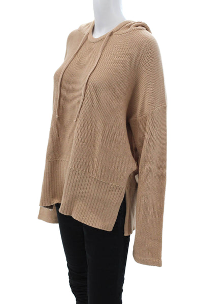 T Alexander Wang Women Pullover Hoodie Beige 100% Cotton Size M