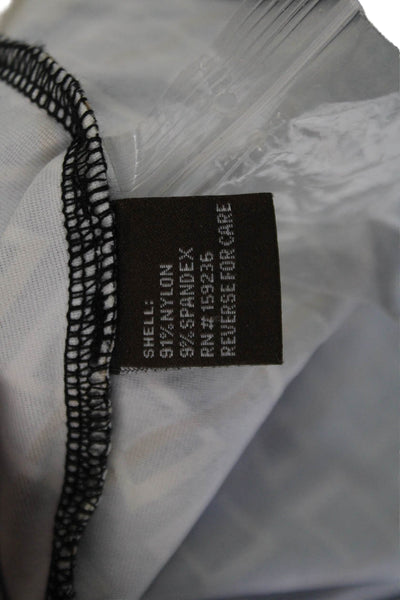J. Mclaughlin Women Black Collared Longsleeve Button-Up Geometric Size M