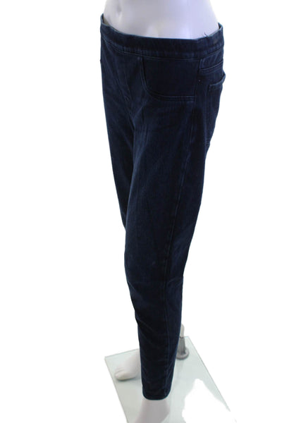 Spanx Women Ankle Jeggings Dark Blue Mid-Rise Size L