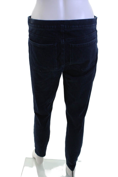 Spanx Women Ankle Jeggings Dark Blue Mid-Rise Size L