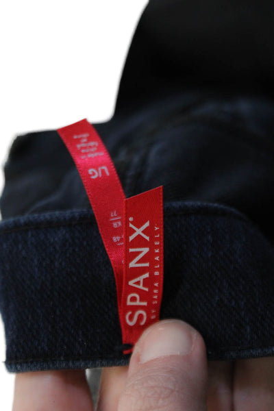 Spanx Women Ankle Jeggings Dark Blue Mid-Rise Size L