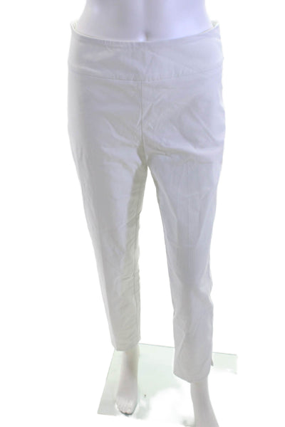 Up! Womens Cropped Ankle Pants White Size 6