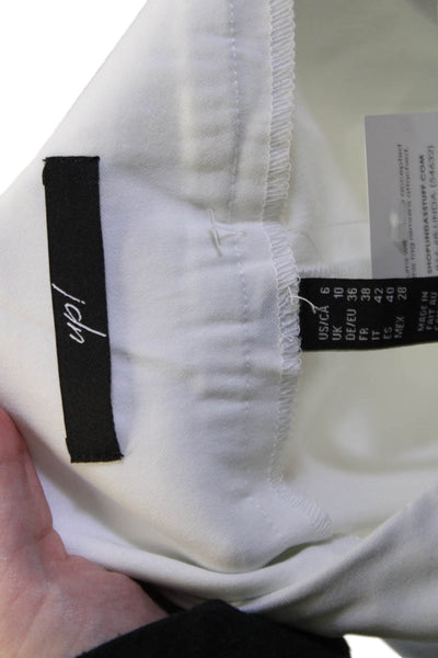 Up! Womens Cropped Ankle Pants White Size 6