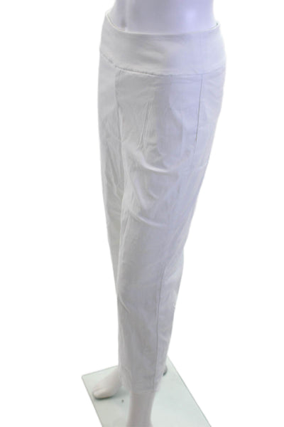 Up! Womens White Cropped Capri Pants Size 6