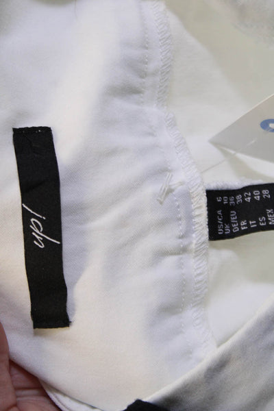 Up! Womens White Cropped Capri Pants Size 6