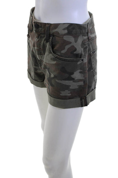 Velvet by Graham & Spencer Unisex Green Camo Shorts Size 25