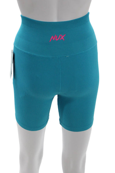 Nux Unisex Biker Shorts Blue Size S
