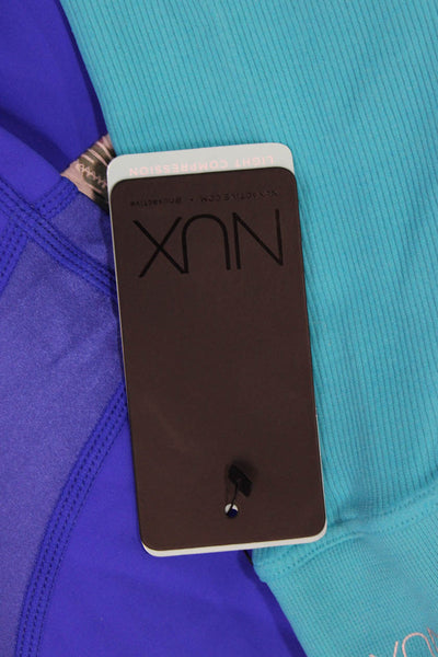 Nux Unisex Biker Shorts Blue Size S