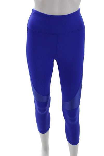 ALALA Womens Cropped Capri Leggings Blue Size XS