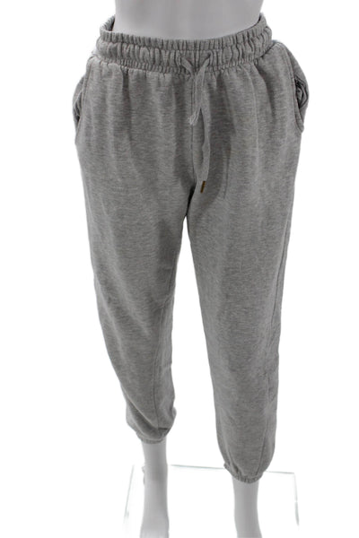 Weworewhat Unisex Jogger Sweatpants Gray Drawstring 70/30 Cotton Size S