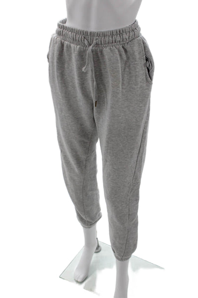 Weworewhat Unisex Jogger Sweatpants Gray Drawstring 70/30 Cotton Size S