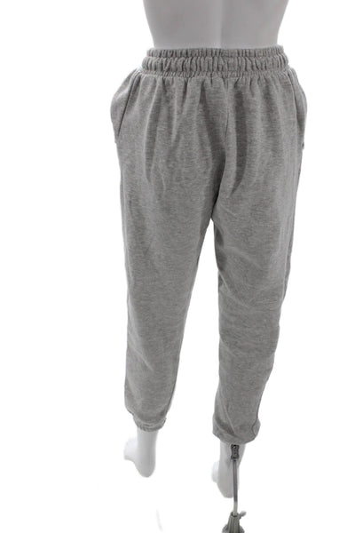 Weworewhat Unisex Jogger Sweatpants Gray Drawstring 70/30 Cotton Size S