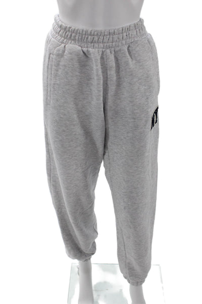 Weworewhat Unisex Jogger Sweatpants Gray Drawstring 70/30 Cotton Size S