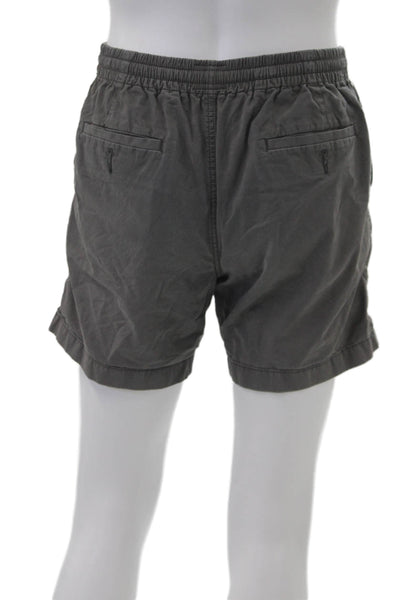 J Crew Mens Sweat Shorts Dark Gray Drawstring 98% Cotton Size S