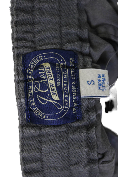 J Crew Mens Sweat Shorts Dark Gray Drawstring 98% Cotton Size S