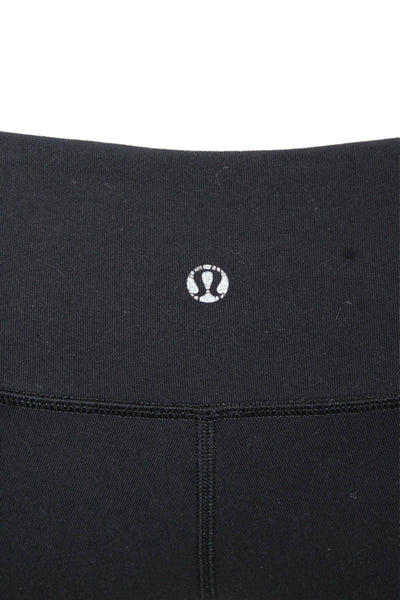 Lululemon Women Ankle Capri Leggings Black Nylon Size 4
