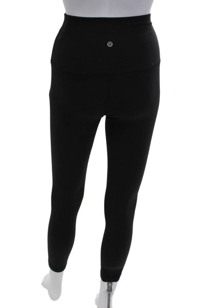 Lululemon Women Ankle Capri Leggings Black Nylon Size 4
