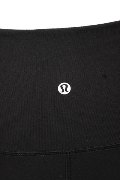 Lululemon Women Ankle Capri Leggings Black Nylon Size 4