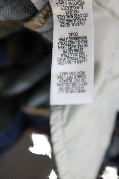 Frame Women Cropped Boyfriend Jeans Blue High-Rise Size 26