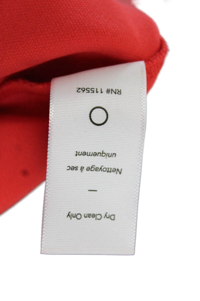 Likely Women Red Sheath Bodycon Short Sleeve Round Neck Dress Size 4