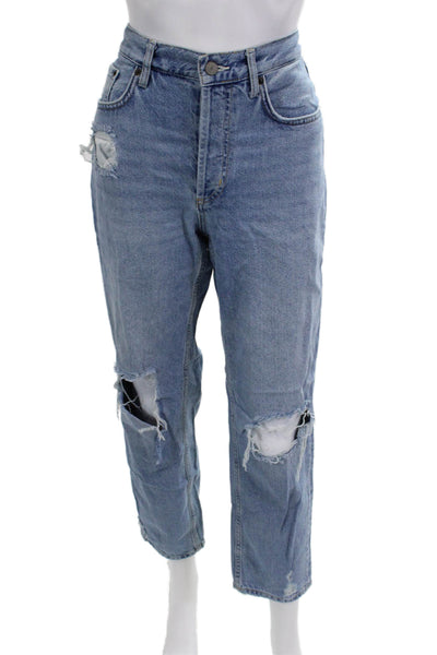Rails Women Boyfriend Cropped High Rise Blue Jeans Size 26