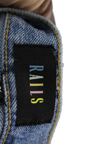 Rails Women Boyfriend Cropped High Rise Blue Jeans Size 26
