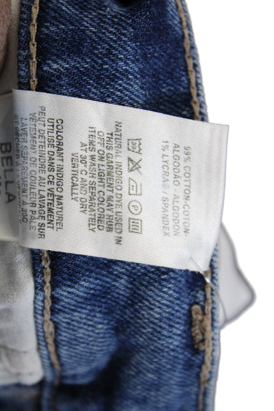 DL1961 Women Ankle Cropped High-Rise Jeans Blue Size 25